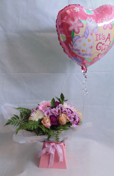 Its a Girl - OR A BOY!!!

At such an exciting time why not send a beautiful floral arrangement to congratulate the new parents? 

Hand Tied in a box with a helium filled Balloon

Please note that the flowers used in your arrangement may vary from those illustrated due to the time of year and the availabilty and quality at the suppliers. We also make each arrangement individually.