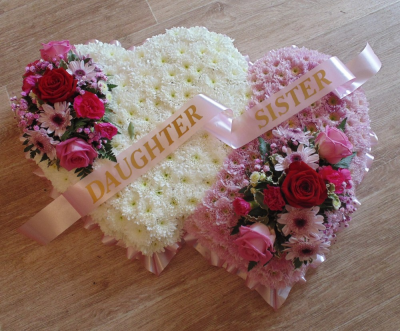 Double Heart - A Formal Double Solid Heart...available in your colour choice.